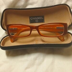 Genuine Chanel eyeglass frames with Swarovski crystals